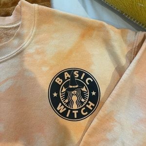Size Medium sweatshirt. “Basic Witch” Halloween. Bought from boutique.